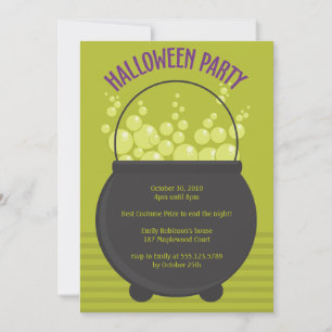 Witches Brew Halloween fest Inbjudningar
