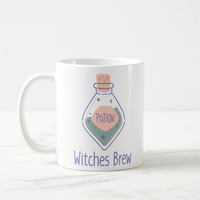 Witches Brew Halloween Gift Kaffemugg (Vänster)