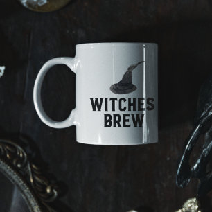 Witches Brew   HAPPY HALLOWEEN   Witches Hat Två-Tonad Mugg