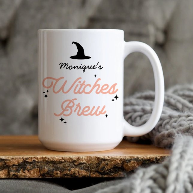Witches Brew Modern Halloween-Personlig Två-Tonad Mugg (Skapare uppladdad)