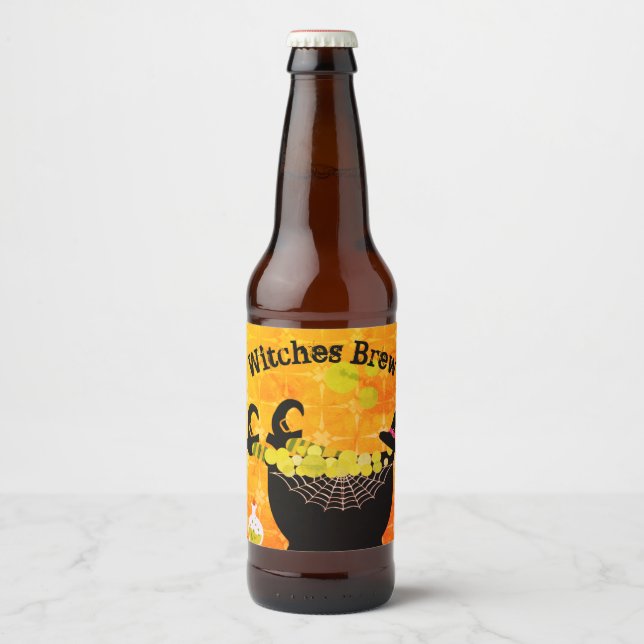 Witches Brew Ölflaska Etikett (Framsida)