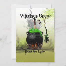 Witches Brew Party Inbjudningar