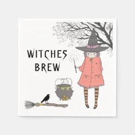 Witches Brew Spooky Witch Pappersservett
