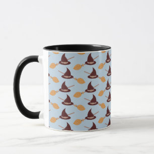 Witches Broomsticks och Hat Mönster Halloween Mugg