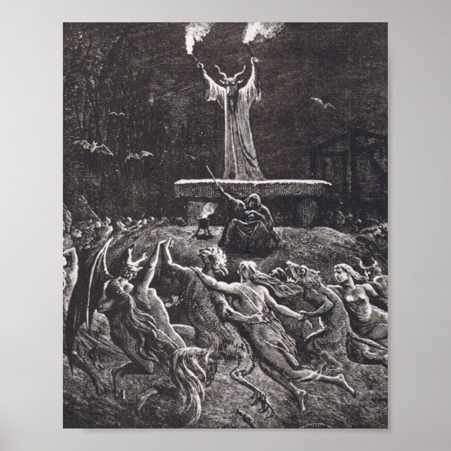 Witches Dancing at Sabbath Poster (Framsidan)