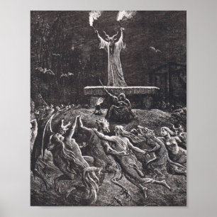 Witches Dancing at Sabbath Poster