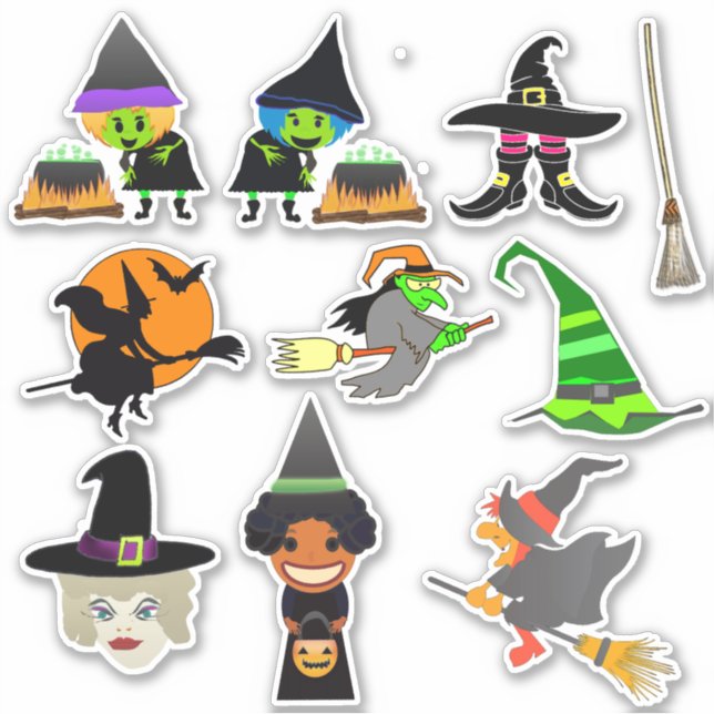 Witches Decal Sticker Lakan Klistermärken (Framsida)