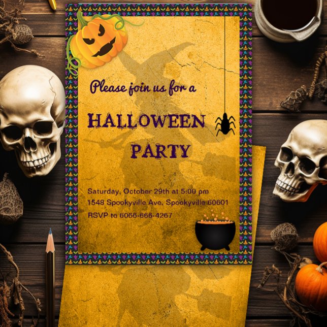 Witches Den Halloween Inbjudningar (Skapare uppladdad)