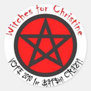 Witches for Christine Sticker Runt Klistermärke