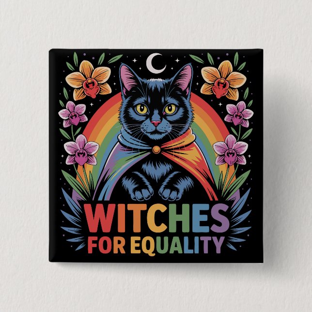 Witches For Equality Feminist Knapp (Framsida)