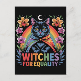 Witches For Equality Feminist Vykort