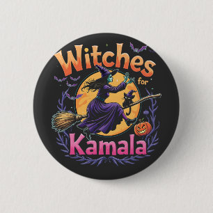 Witches for Kamala Chilenless Cat Dam Halloween Knapp
