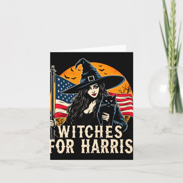 Witches for Kamala Harris Halloween Politisk Elec Kort (Framsida)