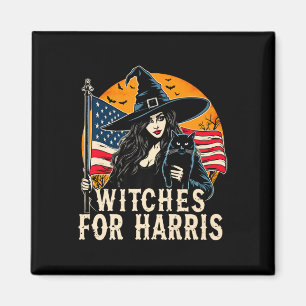 Witches for Kamala Harris Halloween Politisk Elec Magnet