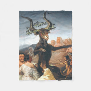 Witches Francisco Goyas sabbat Fleecefilt