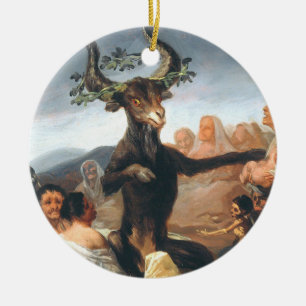 Witches Francisco Goyas sabbat Julgransprydnad Keramik