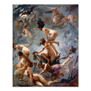 Witches går till sin sabbat Falero Fototryck