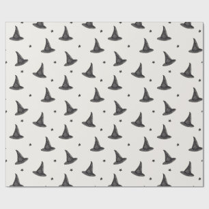 Witches hat och star mönster presentpapper