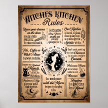 Witches Kitchen Regler Vintage Halloween