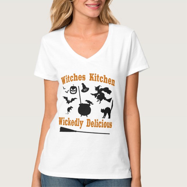 WITCHES KITCHEN WICKEDLY DELICIOUS TEE SHIRT (Framsida)