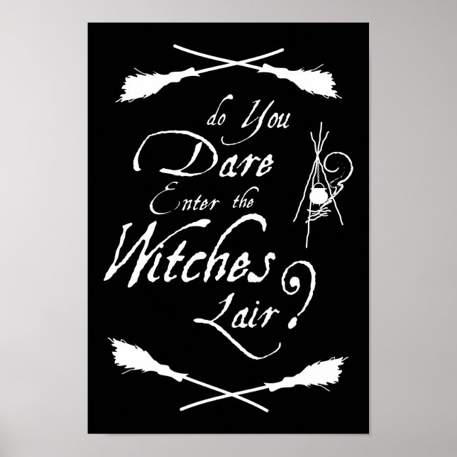Witches Lair Black Halloween Poster (Framsidan)