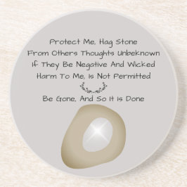 Witches Magic Hag Stone Protection Spell Grått Underlägg