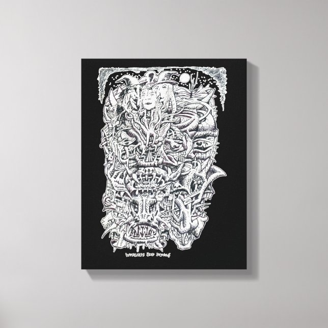 Witches och Djävulen, av Brian Benson. Canvastryck (Framsida)