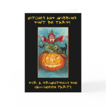 Witches och Gobblins Bloody Text Halloween fest