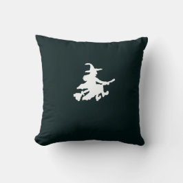 Witches on Black Throw Pillow Kudde