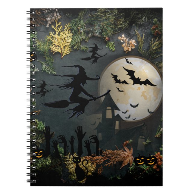 Witches Party Natt Anteckningsbok (Framsidan)