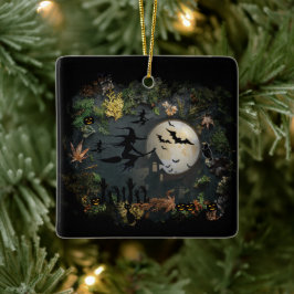 Witches Party Natt Julgransprydnad Keramik