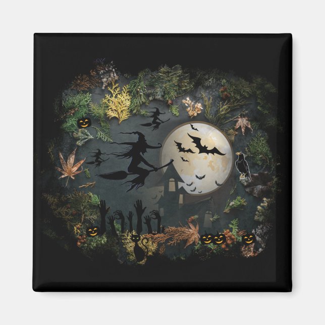 Witches Party Natt Magnet (Framsidan)