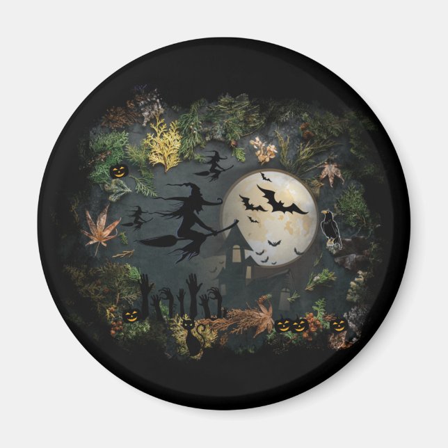 Witches Party Natt Magnet (Framsidan)