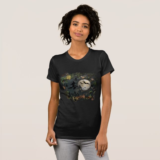 Witches Party Natt T Shirt (Hel framsida)