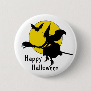 Witches Ride Happy halloween Knapp