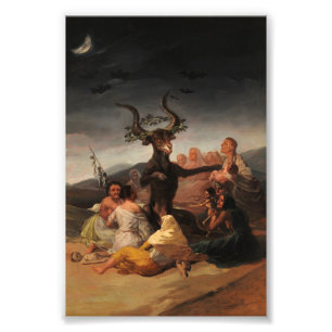 Witches Sabbath av Francisco de Goya Fototryck