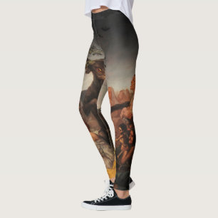 Witches Sabbath av Francisco de Goya Leggings
