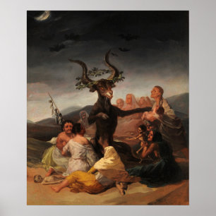 Witches Sabbath av Francisco de Goya Poster