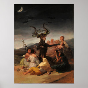 Witches Sabbath av Francisco de Goya Poster