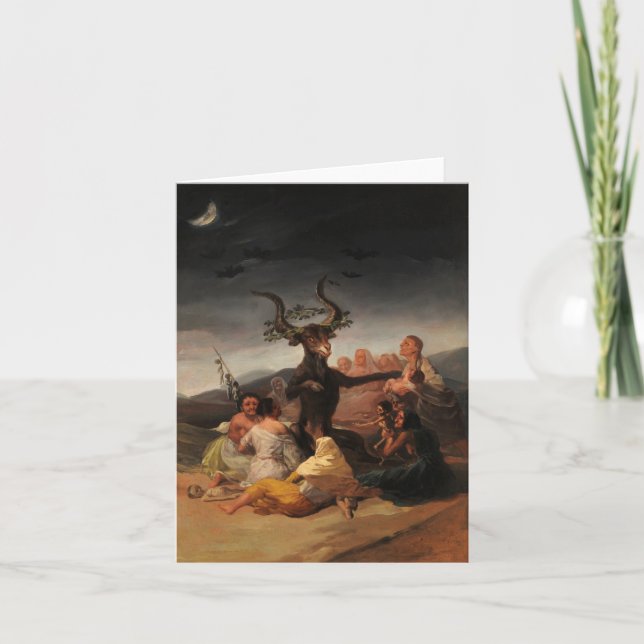 Witches Sabbath av Francisco de Goya Tack Kort (Framsida)