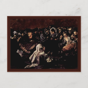Witches sabbath, av Francisco De Goya Vykort