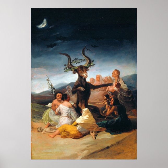 Witches Sabbath av Francisco Goya (1798) Poster (Framsidan)