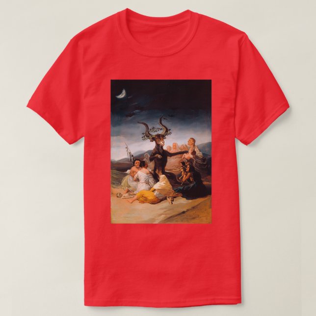 Witches Sabbath (El Aquelarre) av Francisco Goya  T Shirt (Design framsida)