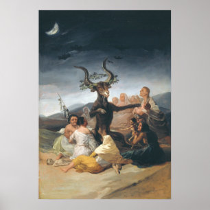 Witches Sabbath - Francisco de Goya (1797-1798) Poster
