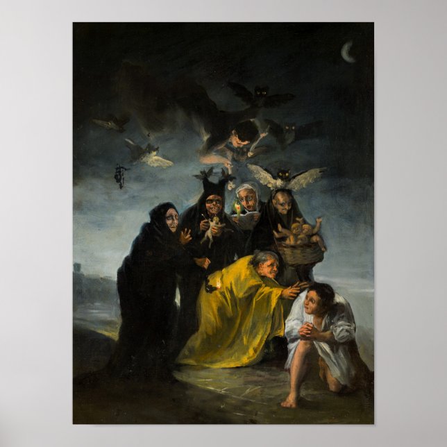 Witches' Sabbath, Las Brujas av Francisco de G Poster (Framsidan)