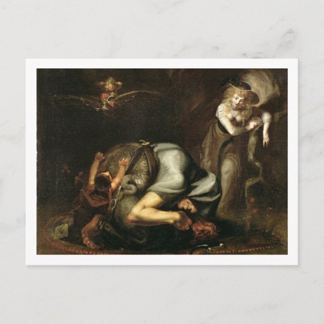 Witches-scenen från "Queens Masque" av BE Vykort (Framsida)
