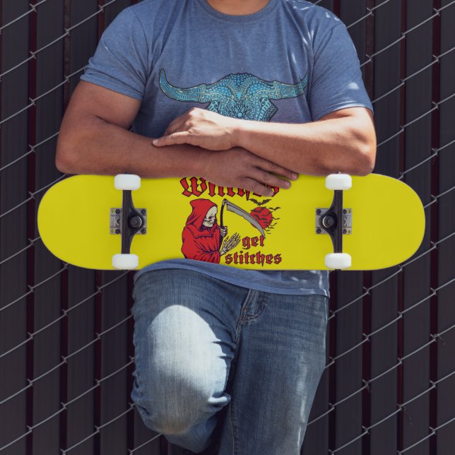 WITCHES SE STITCHES Lekläcker halloween Mini Skateboard Bräda 18,5 Cm (Utomhus 3)