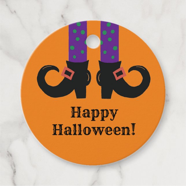 "Witches Shoes" Gåvor Etiketter (Framsida)