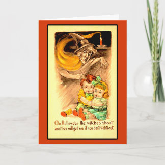Witches Shout Halloween-kort Kort