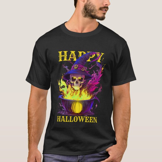 Witches Skull T Shirt (Framsida)